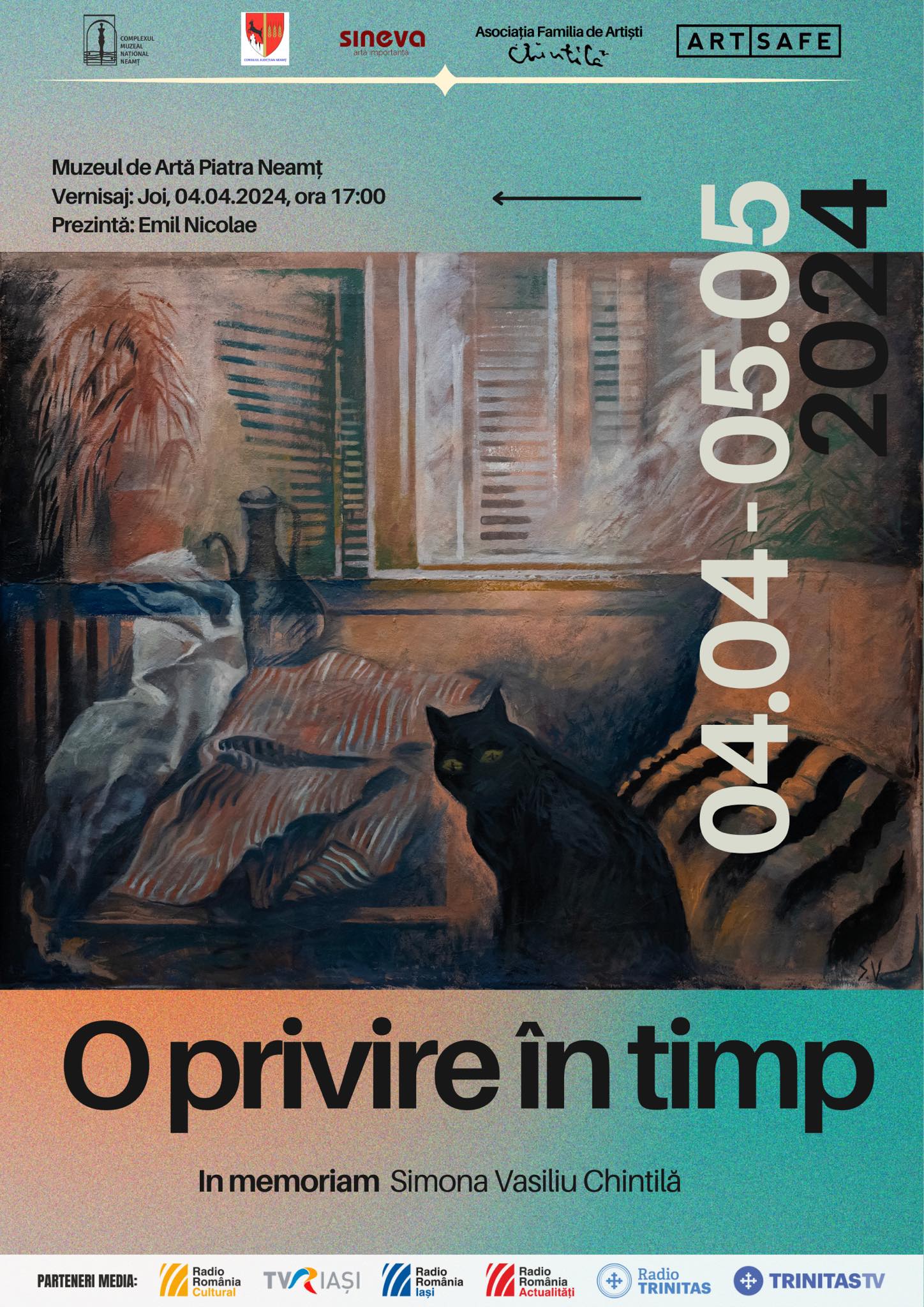 Expoziţia de pictură ”O privire în timp/In memoriam Simona Vasiliu-Chintilă”.