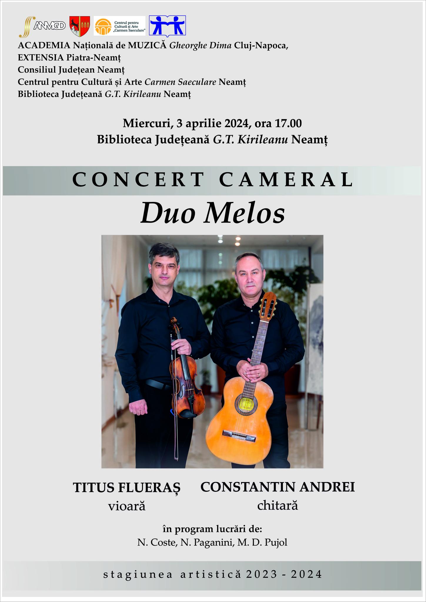 Concert cameral „Duo Melos” 