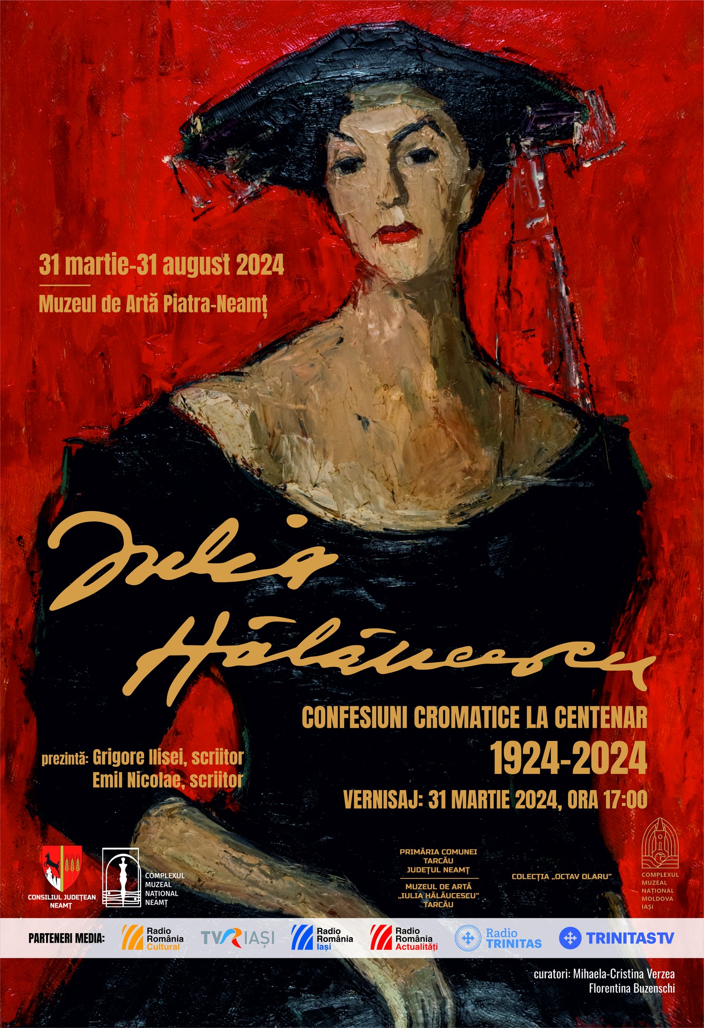 Expoziția ”Iulia Hălăucescu. Confesiuni cromatice la centenar.1924-2024”