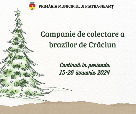 Continuă campania de colectare a brazilor de Crăciun