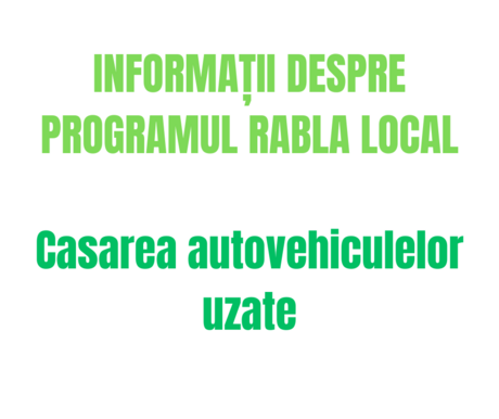 Informații despre programul Rabla Local